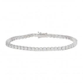 White Gold Diamond Line Bracelet 6.12ct